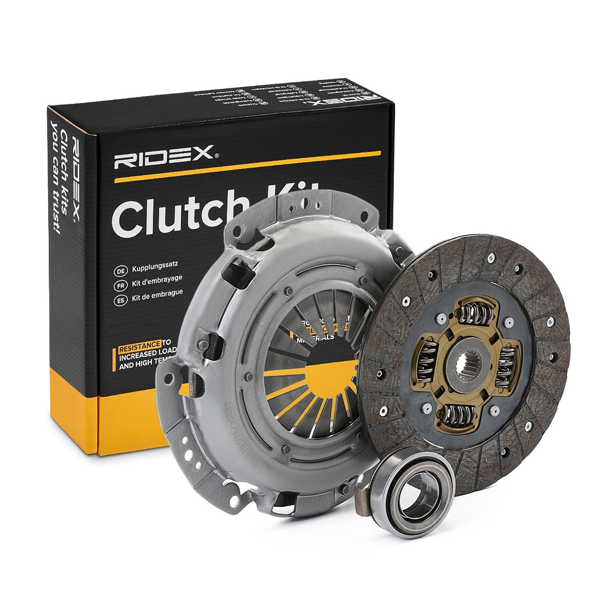 RIDEX 479C0761 Clutch kit with clutch release bearing, with clutch disc, 200mm