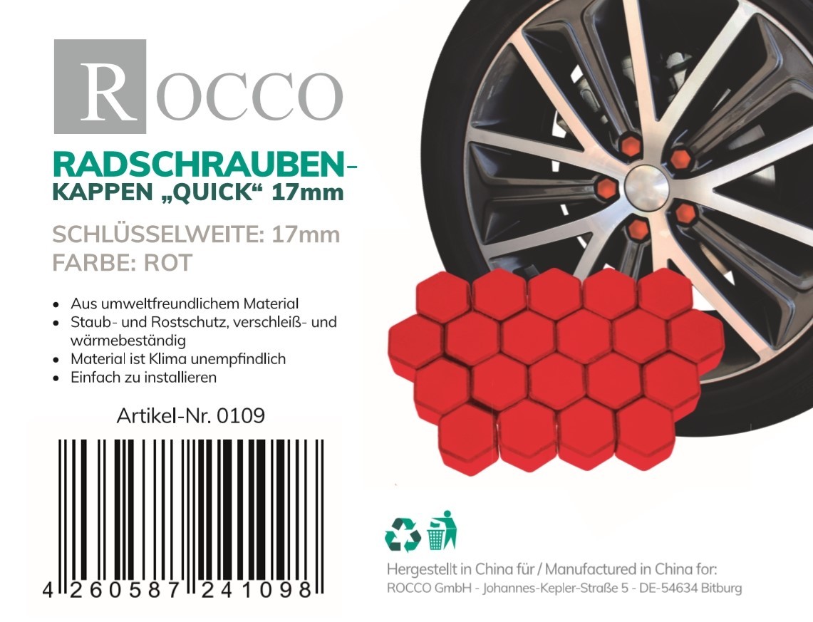 ROCCO 0109 Kappe, Radmutter für IVECO Tector LKW in Original Qualität
