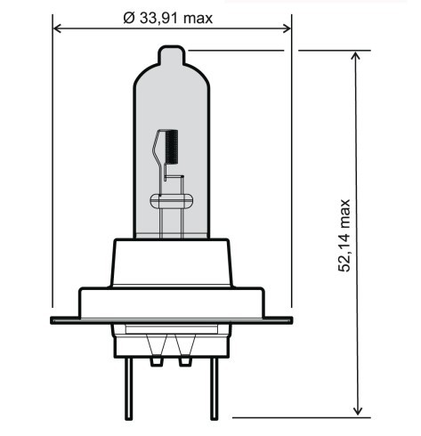 G.A.C. MOBYLETTE Glühlampe, Fernscheinwerfer H7 12V 55W, Halogen, weiß RMS 246510115