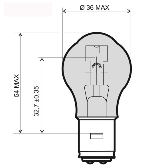 JOHNNY PAG PROSTREET Glühlampe, Fernscheinwerfer S1 6V 25/25W BA20d, Halogen, weiß, E-geprüft RMS 246510345