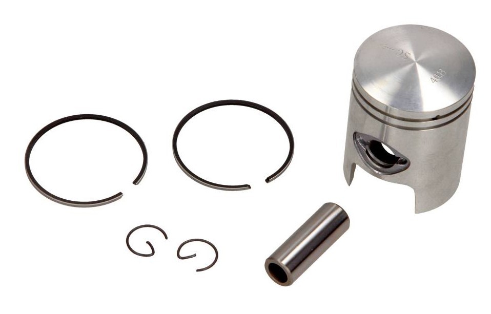 RMS 40.8 mm, with piston rings, with piston ring carrier Engine piston 10 009 0018 buy
