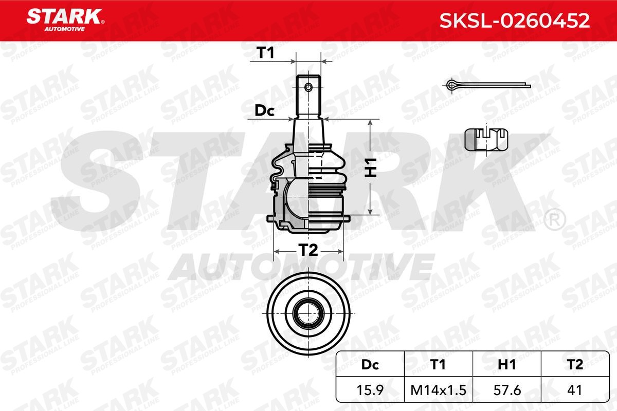 OEM-quality STARK SKSL-0260452 Ball Joint