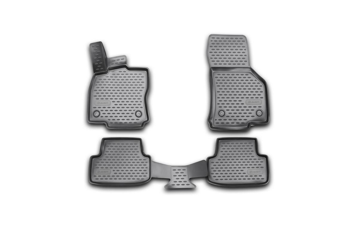 RIDEX 215A0038 Floor mats Rubber, Front and Rear, Quantity: 4, black, Tailored
