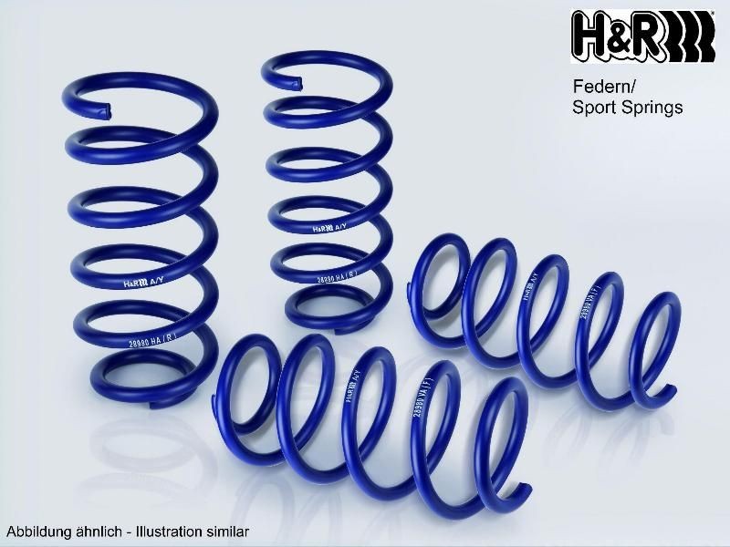 H&R 29555VA1 Suspension spring Front Axle, Coil Spring, for vehicles without height-adjustable suspension