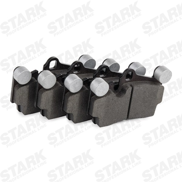STARK SKBP-0011986 Disc pads Rear Axle, incl. wear warning contact, prepared for wear indicator, with counterweights