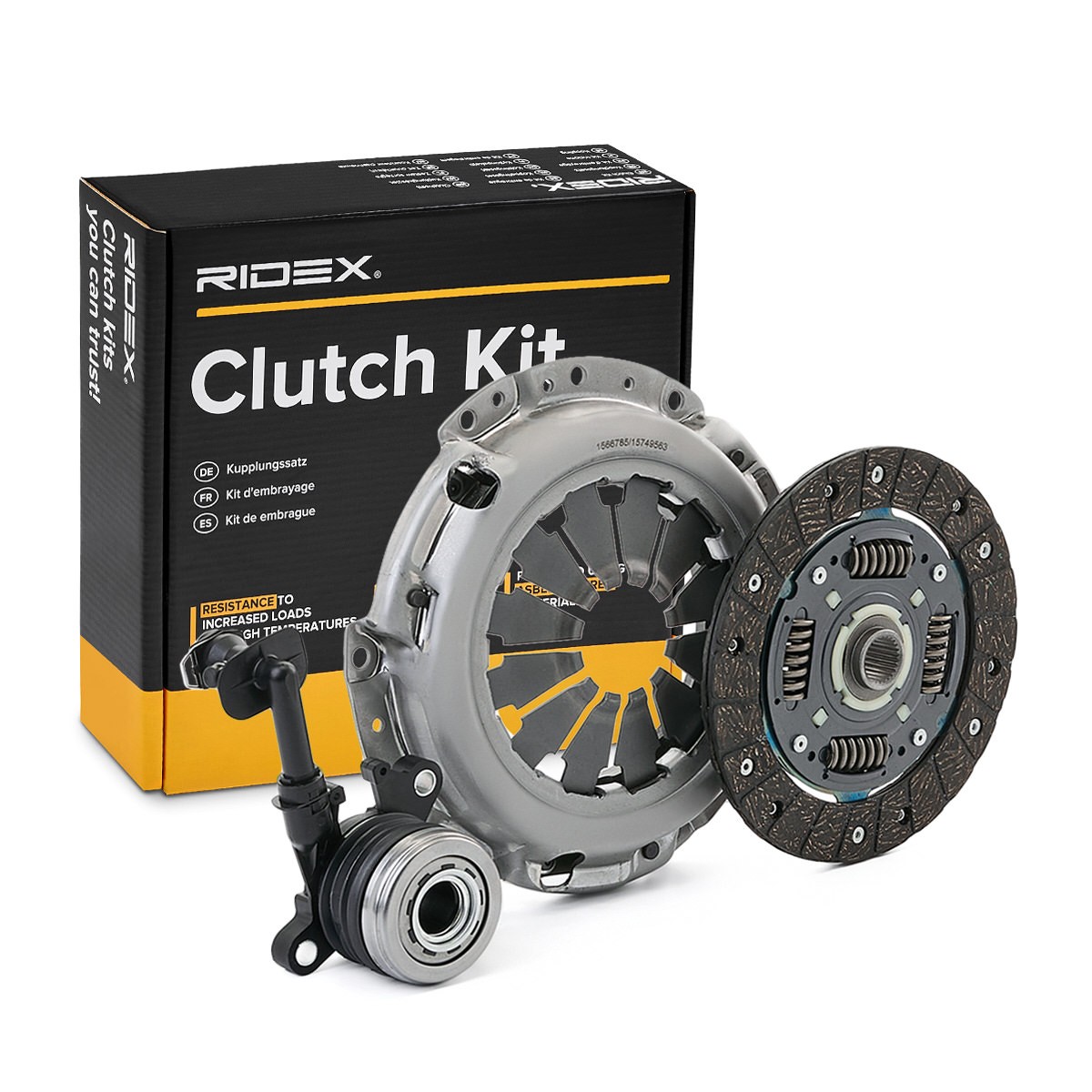 RIDEX 479C0892 Clutch kit with central slave cylinder, with clutch disc, 190mm