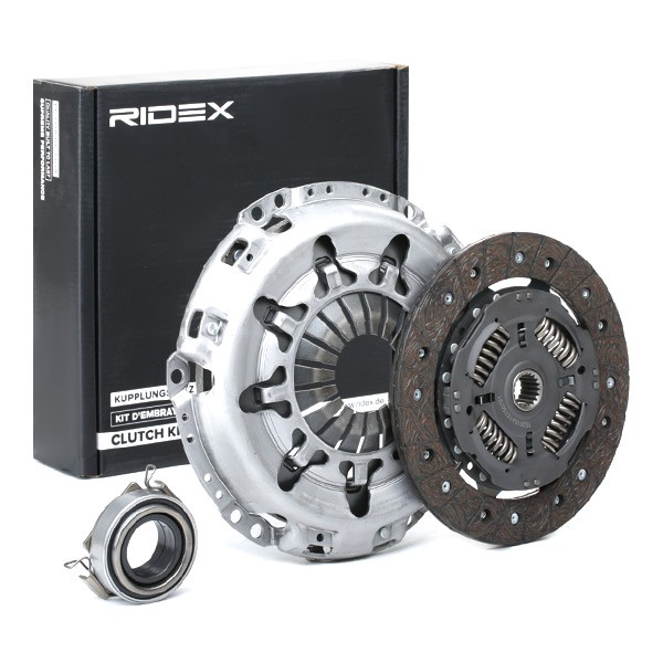 RIDEX 479C0913 Clutch kit three-piece, with clutch release bearing, with clutch disc, 200mm