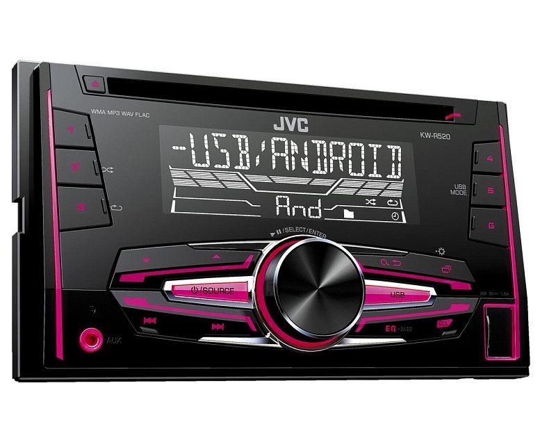 KW-R520 JVC AUX, CD, USB, 2 DIN, FLAC, MP3, WAV, WMA Leistung: 4x50W Auto-Stereoanlage KW-R520 kaufen