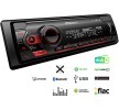 PIONEER MVH-S420DAB Auto Stereoanlage Bluetooth, DAB/DAB+, Red illumination, Spotify, USB, 1 DIN, Android, AOA 2.0, Made for iPhone, LCD, 14.4V, AAC, FLAC, MP3, WAV, WMA niedrige Preise - Jetzt kaufen!