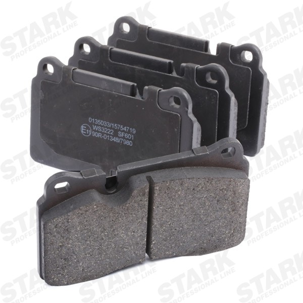 STARK SKBP-0011988 Disc pads Front Axle, prepared for wear indicator, with anti-squeak plate