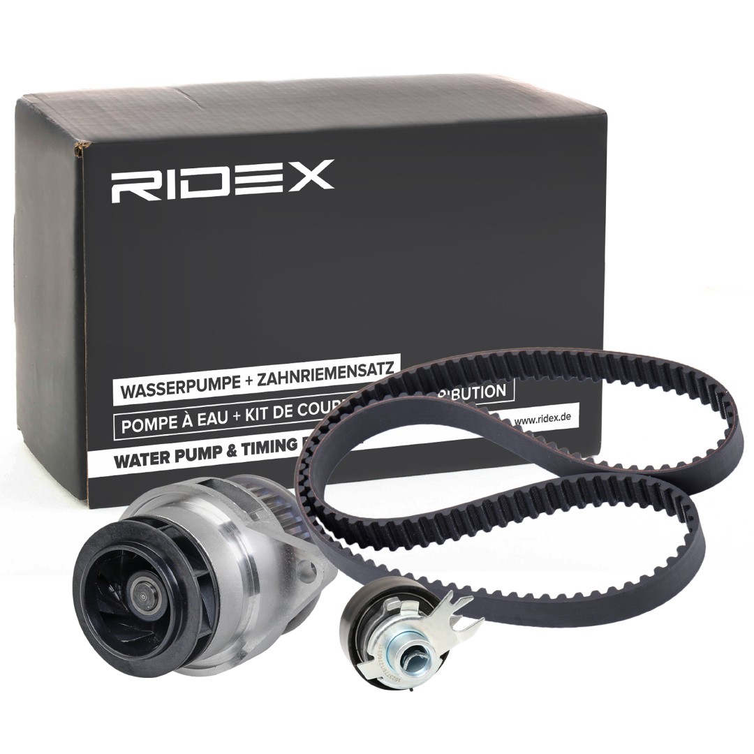 RIDEX 3096W0293 Water pump + timing belt kit VW Polo 9A4 1.6 101 hp Petrol 2012 price