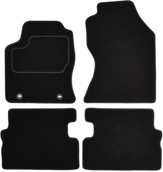 CUSTOPOL Textile, Front and Rear, Quantity: 4, grey, Tailored Car mats FOR105S buy