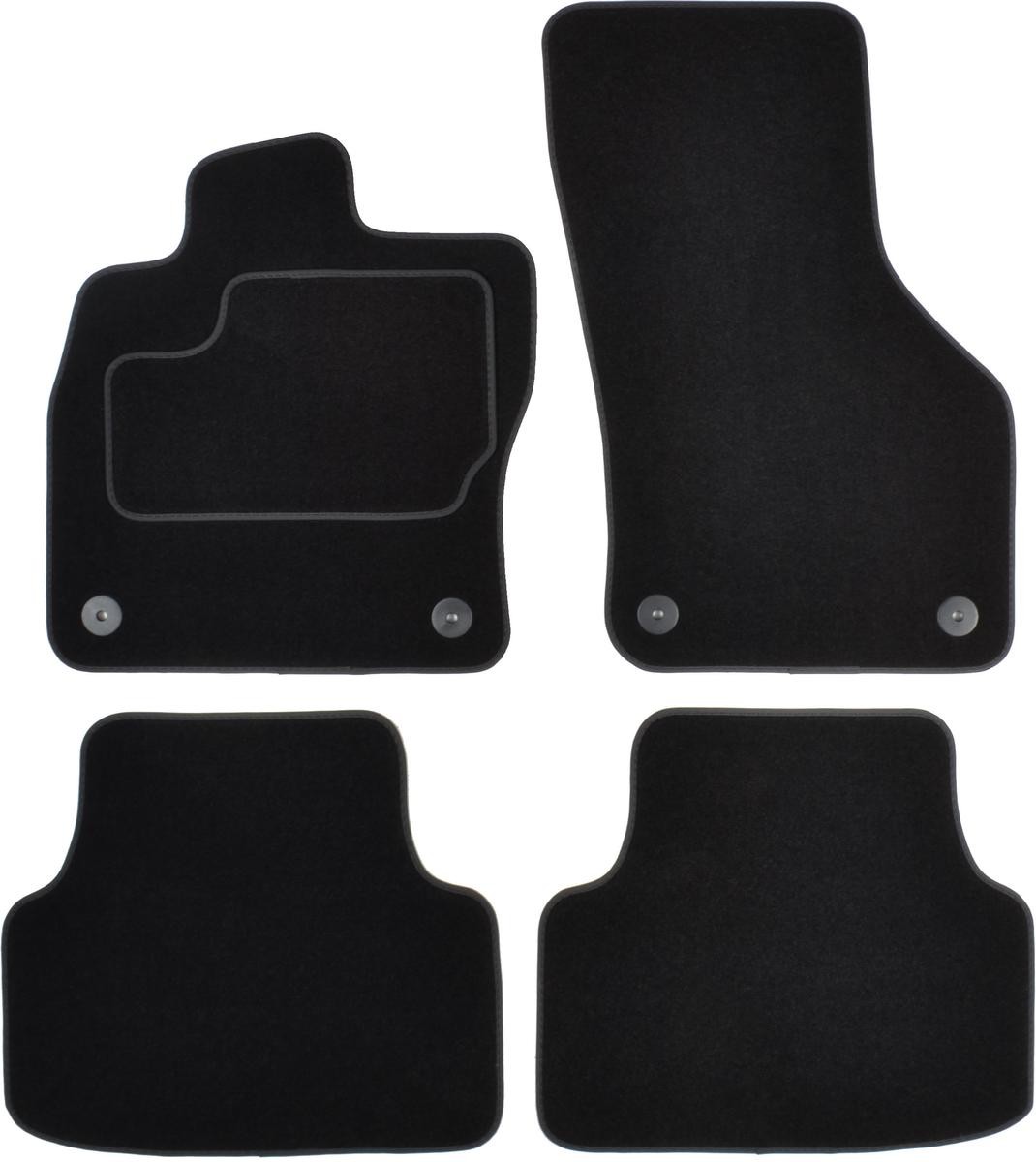 CUSTOPOL Textile, Front and Rear, Quantity: 4, black, Tailored Car mats SKO80C buy