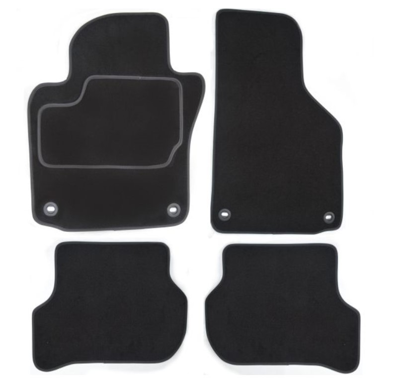 CUSTOPOL Textile, Front and Rear, Quantity: 4, black, Tailored Car mats VW355C buy
