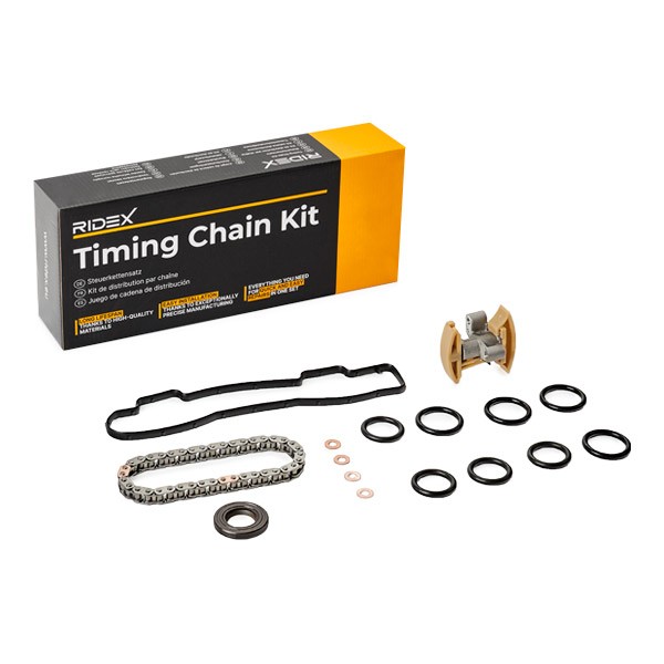 RIDEX 1389T0258 Timing chain kit with gaskets/seals, Simplex, Bolt Chain