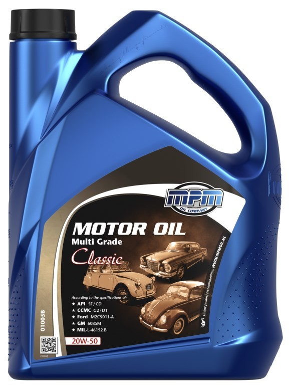 Buy Auto oil MPM diesel 01005B MULTI GRADE, ContiClassic 20W-50, 5l, Mineral Oil