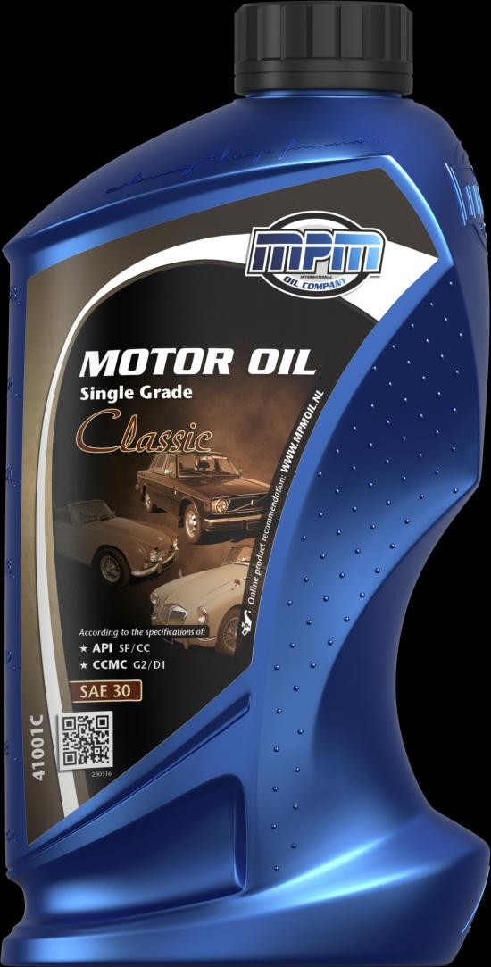 Engine oil MPM SAE 30, 1l, Contains mineral oil, Mineral Oil longlife 41001C