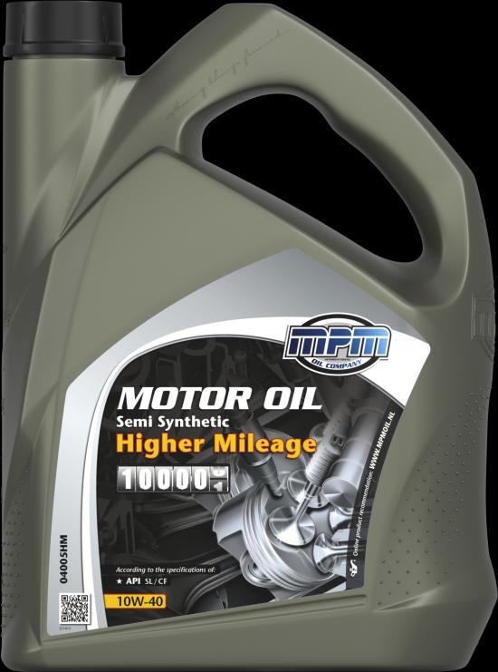 MPM Oil Motoröl 10W40 Semi Synthetic Higher Mileage - 5 Liter für