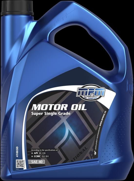 Car oil MPM SAE 40, 5l, Contains mineral oil, Mineral Oil longlife 41005D