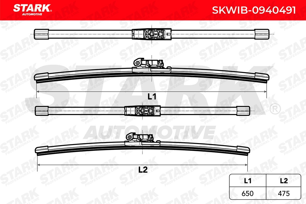 OEM-quality STARK SKWIB-0940491 Windscreen wiper