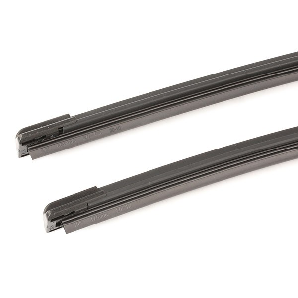 298W0491 Window wiper 298W0491 RIDEX 650, 475 mm Front, Beam, with spoiler, for left-hand drive vehicles