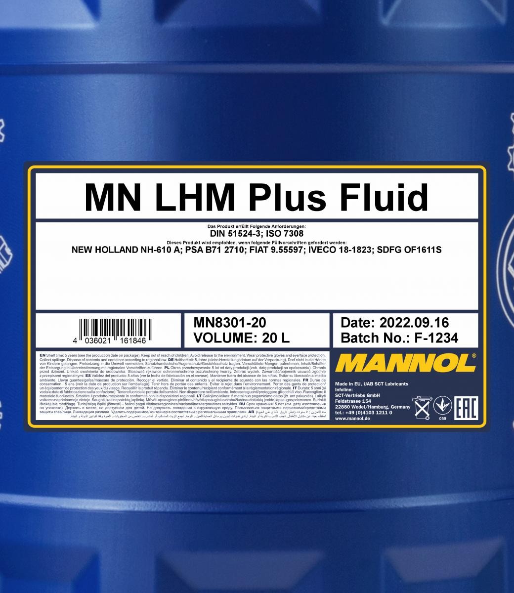 MANNOL Hydraulic fluid MN8301-20