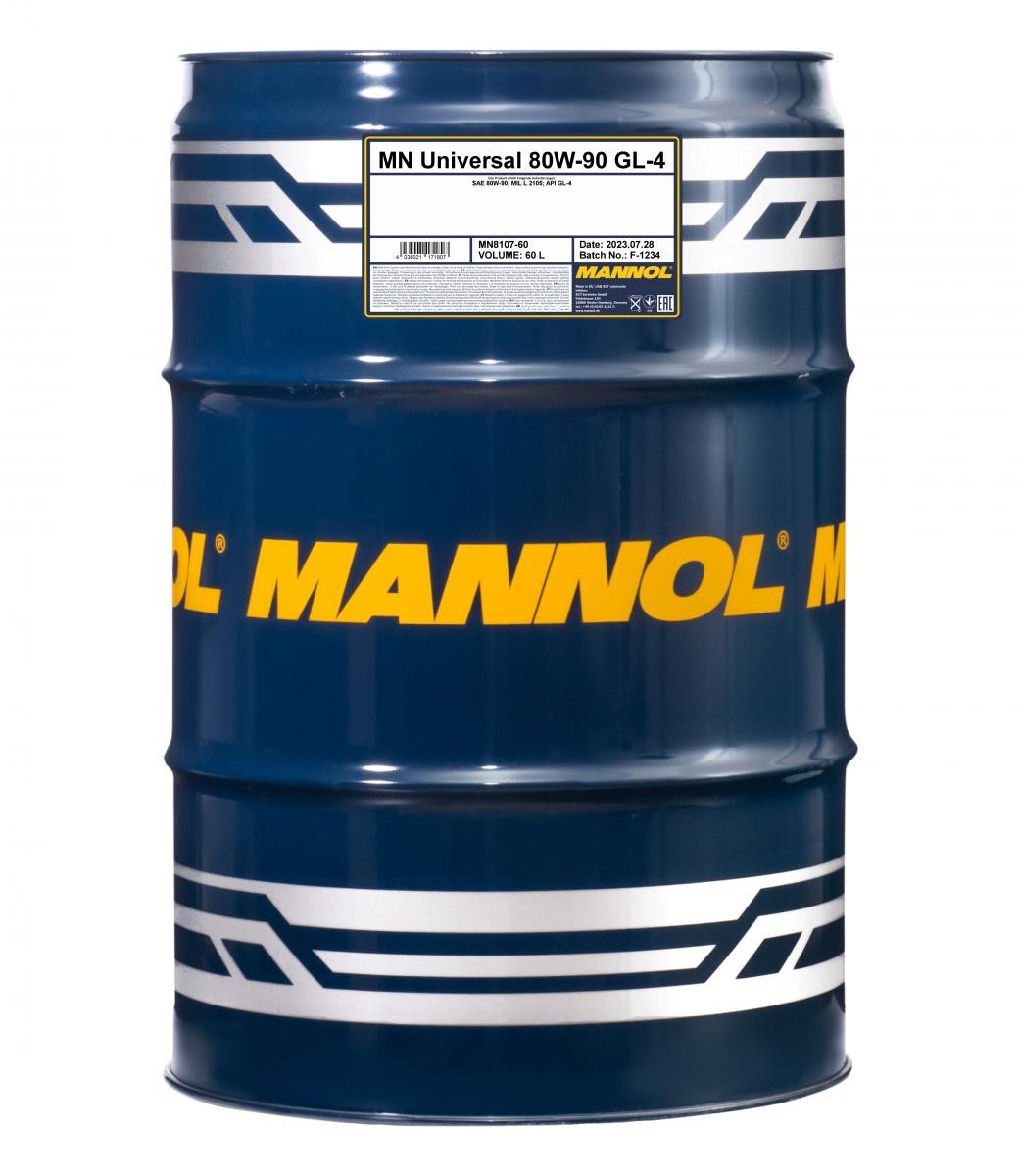 MANNOL Universal GL-4 80W-90, Capacity: 60l MIL-L 2105, Manual Transmission Transmission oil MN8107-60 buy