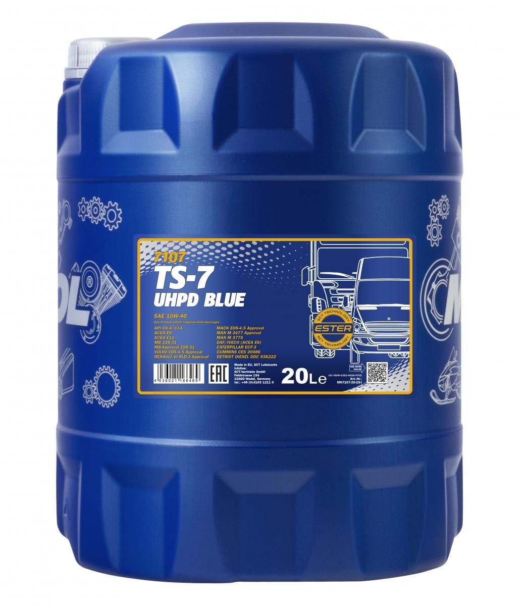 MANNOL MN7107-20 Motoröl für MERCEDES-BENZ ATEGO 2 LKW in Original Qualität