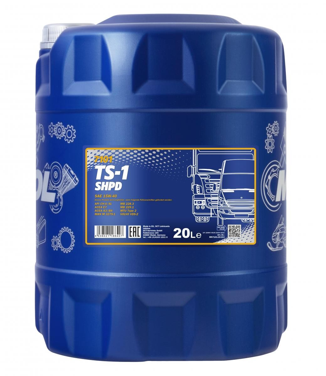 MANNOL MN7101-20 Motoröl für MERCEDES-BENZ ZETROS LKW in Original Qualität