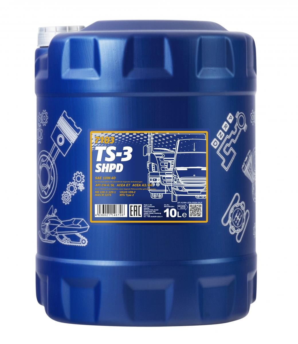 MANNOL Huile moteur MERCEDES-BENZ,VOLVO,SMART MN7103-10