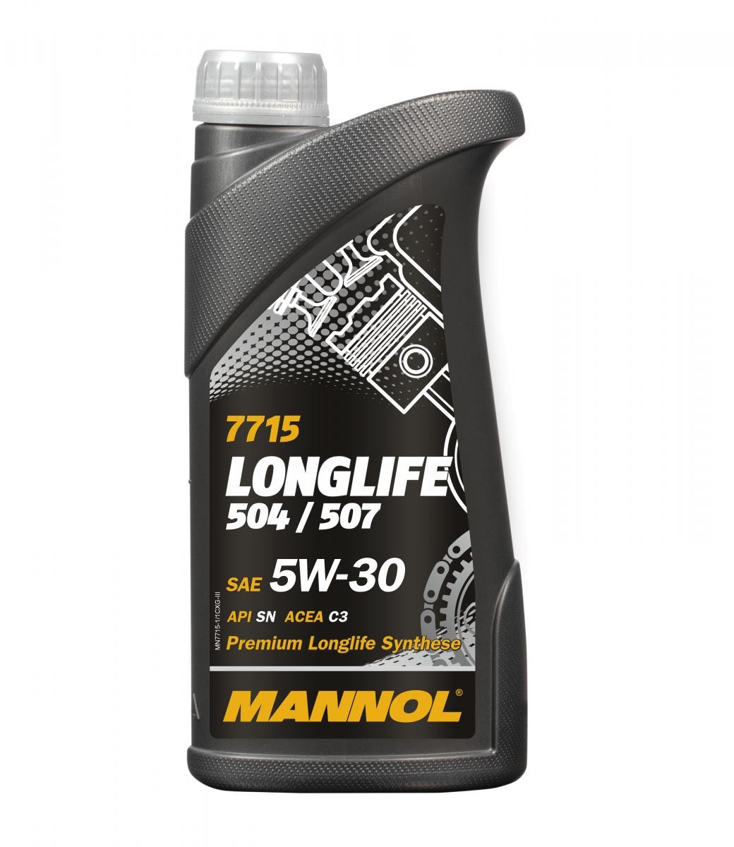 MANNOL LONGLIFE 504/507 MN77151 Car engine oil BMW 5 Saloon (F10) 530 d 258 hp Diesel 2016