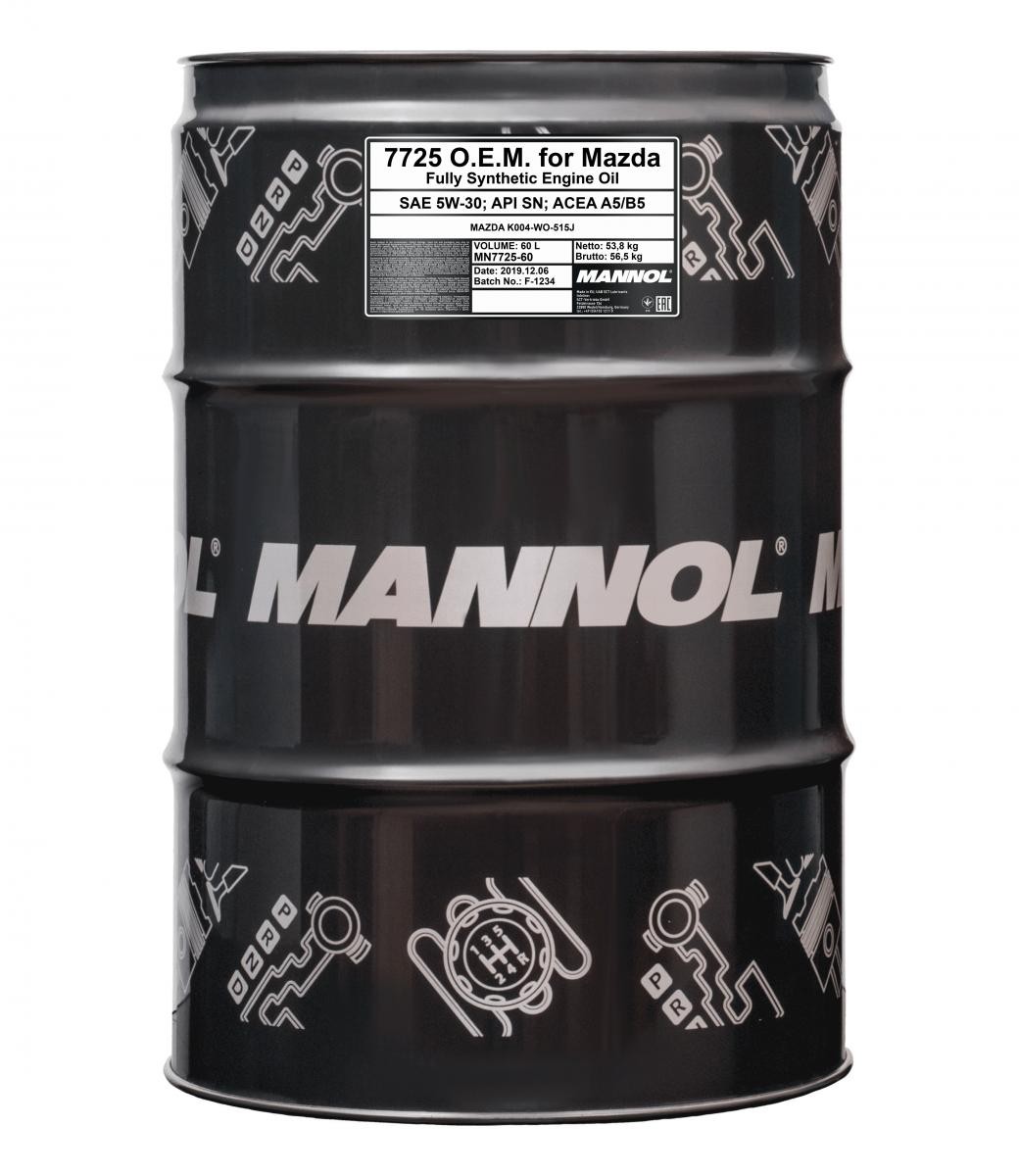 MN7725-60 MANNOL O.E.M. 5W-30, 60l, Synthetiköl Motoröl MN7725-60 günstig kaufen