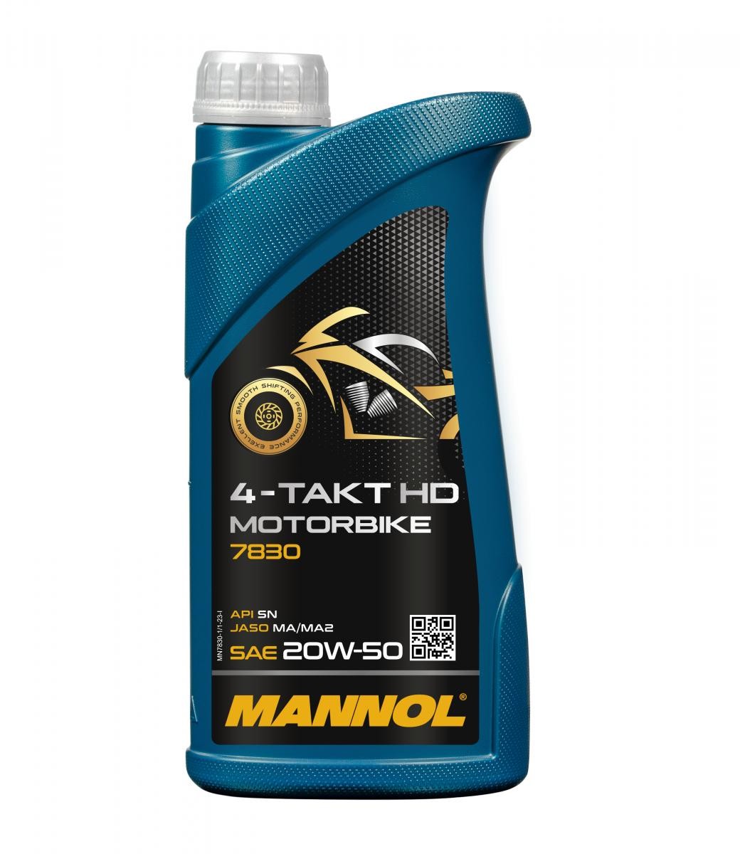 Engine oil API SL MANNOL - MN7830-1 MOTORBIKE, 4-Takt HD
