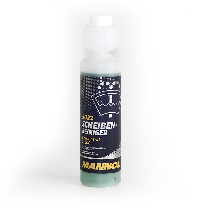 MANNOL Scheiben-Reiniger 5022 Líquido para limpiar el parabrisas sin fosfatos, Botella, Relación de mezcla: 1:100, Contenido: 250ml