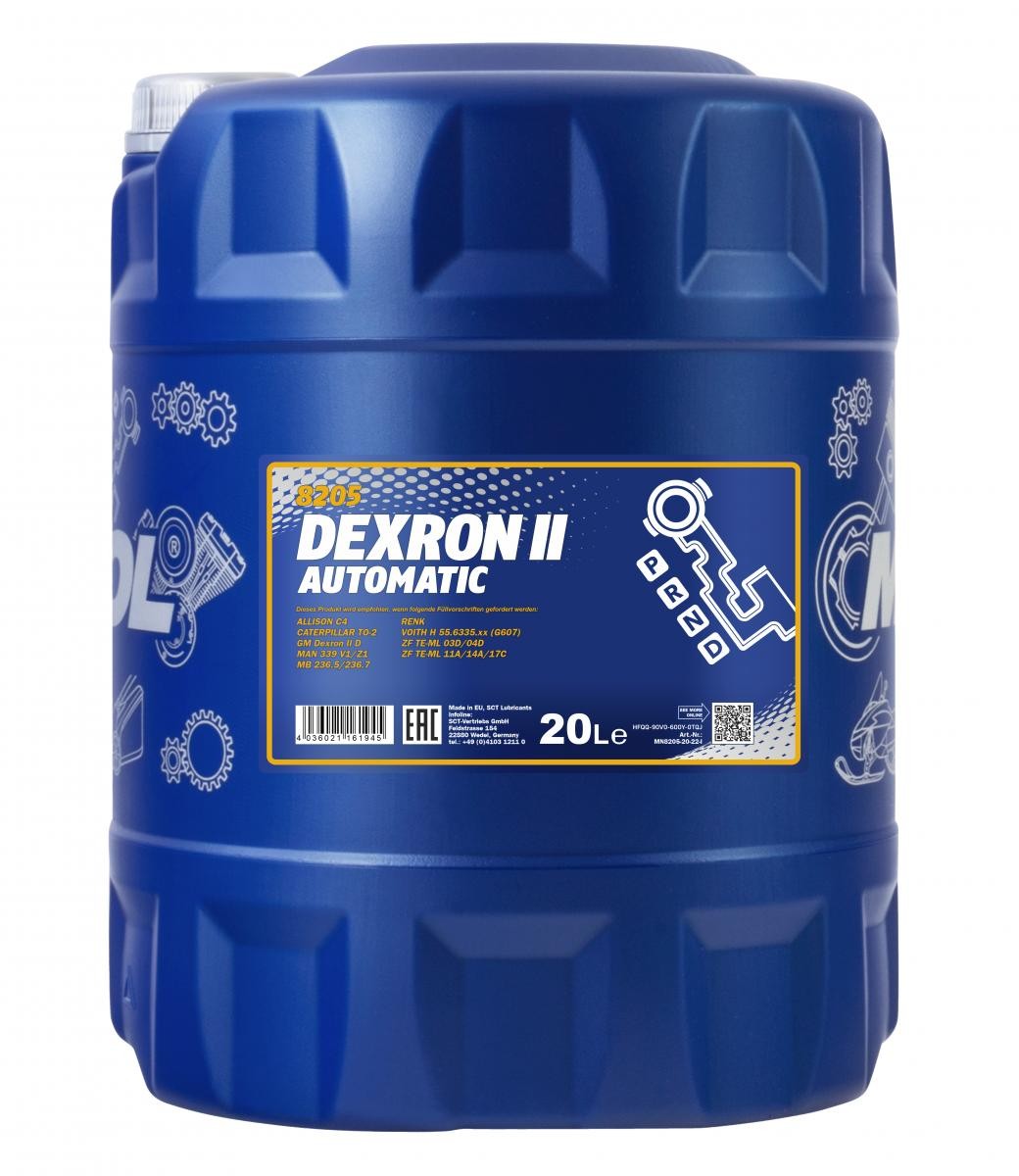 MANNOL Dexron II Automatic ATF II, 20l, Red Automatic transmission oil MN8205-20 buy