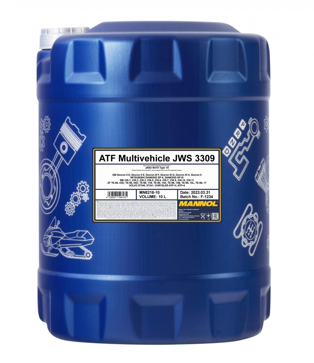 Image of MANNOL Automatic Transmission Fluid MERCEDES-BENZ,VOLVO,IVECO MN8218-10 ATF,Automatic Transmission Oil,Oil, automatic transmission
