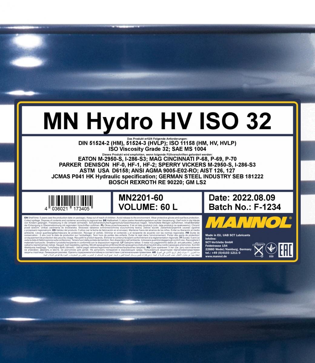 MANNOL Central Hydraulic Oil MN2201-60