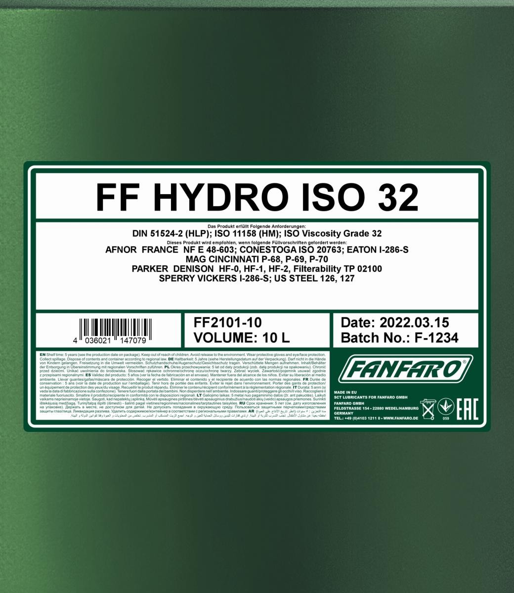 FANFARO Hydraulic fluid FF2101-10