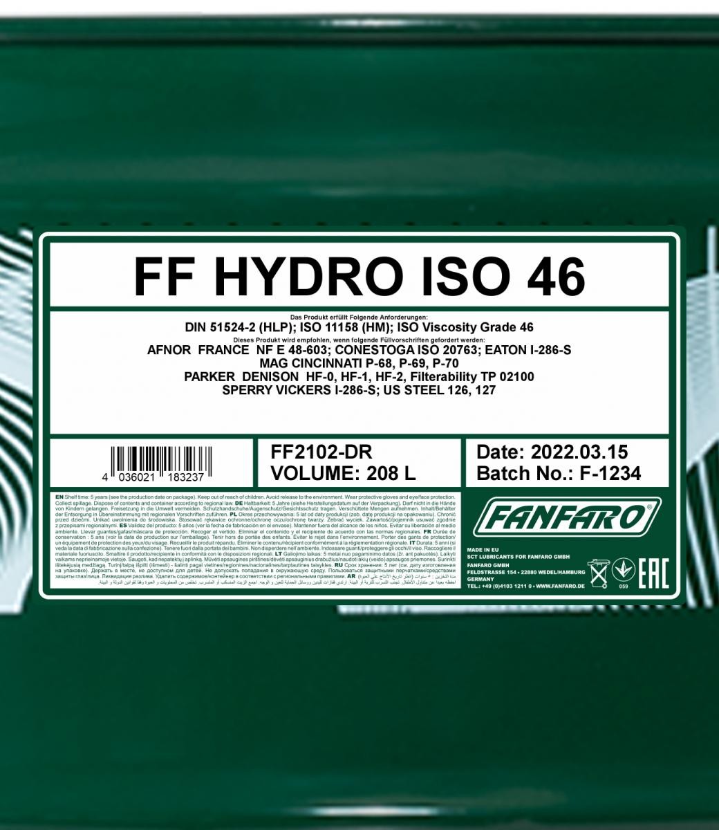 FANFARO Hydraulic fluid FF2102-DR