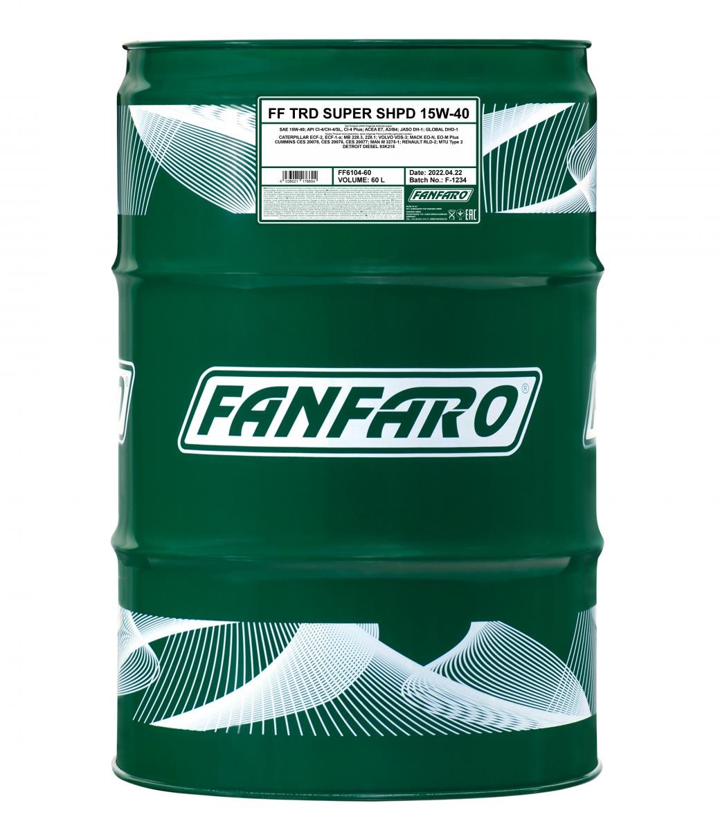 FANFARO FF6104-60 Motoröl für MERCEDES-BENZ AXOR 2 LKW in Original Qualität