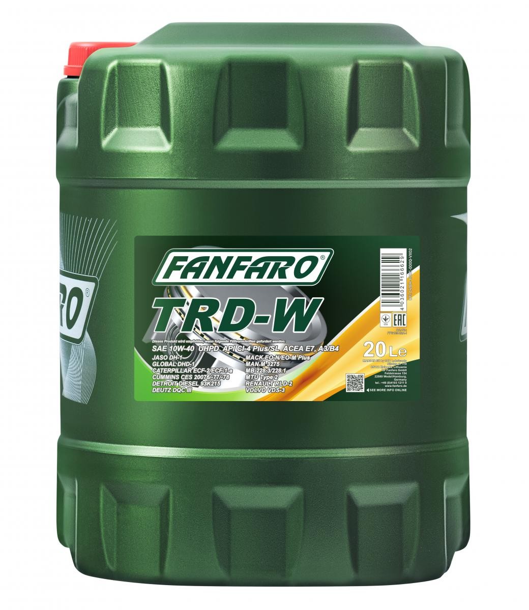FANFARO FF6105-20 Motoröl für MERCEDES-BENZ ZETROS LKW in Original Qualität