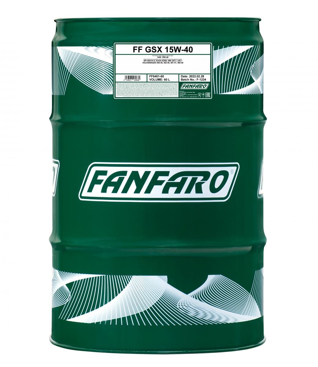FANFARO Master Line, GSX 15W-40, 60l, Mineralöl Motoröl FF6401-60 kaufen