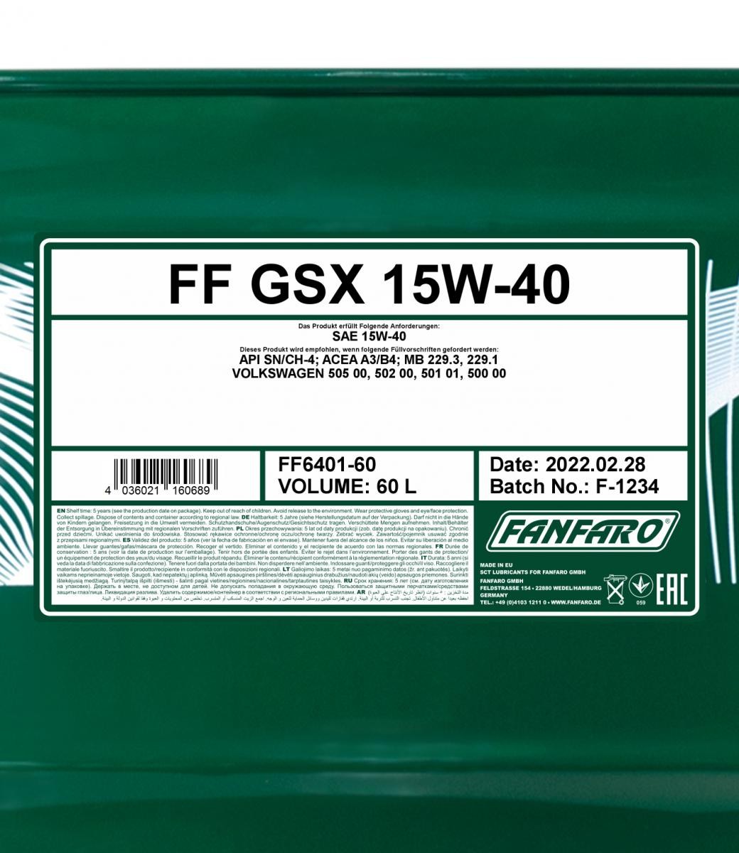 FANFARO Motoröl FF6401-60