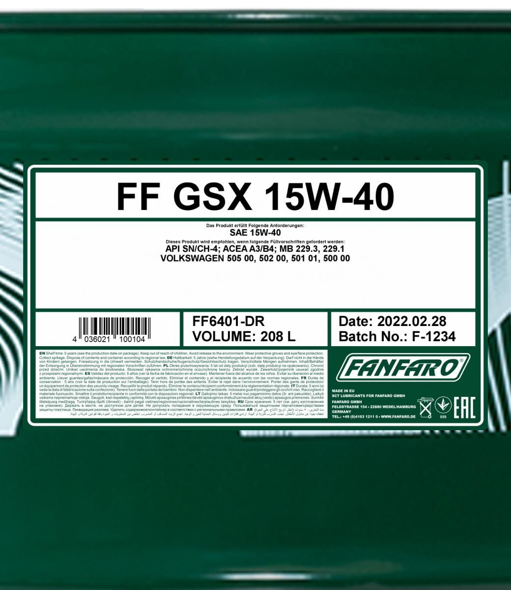 FANFARO Motoröl FF6401-DR
