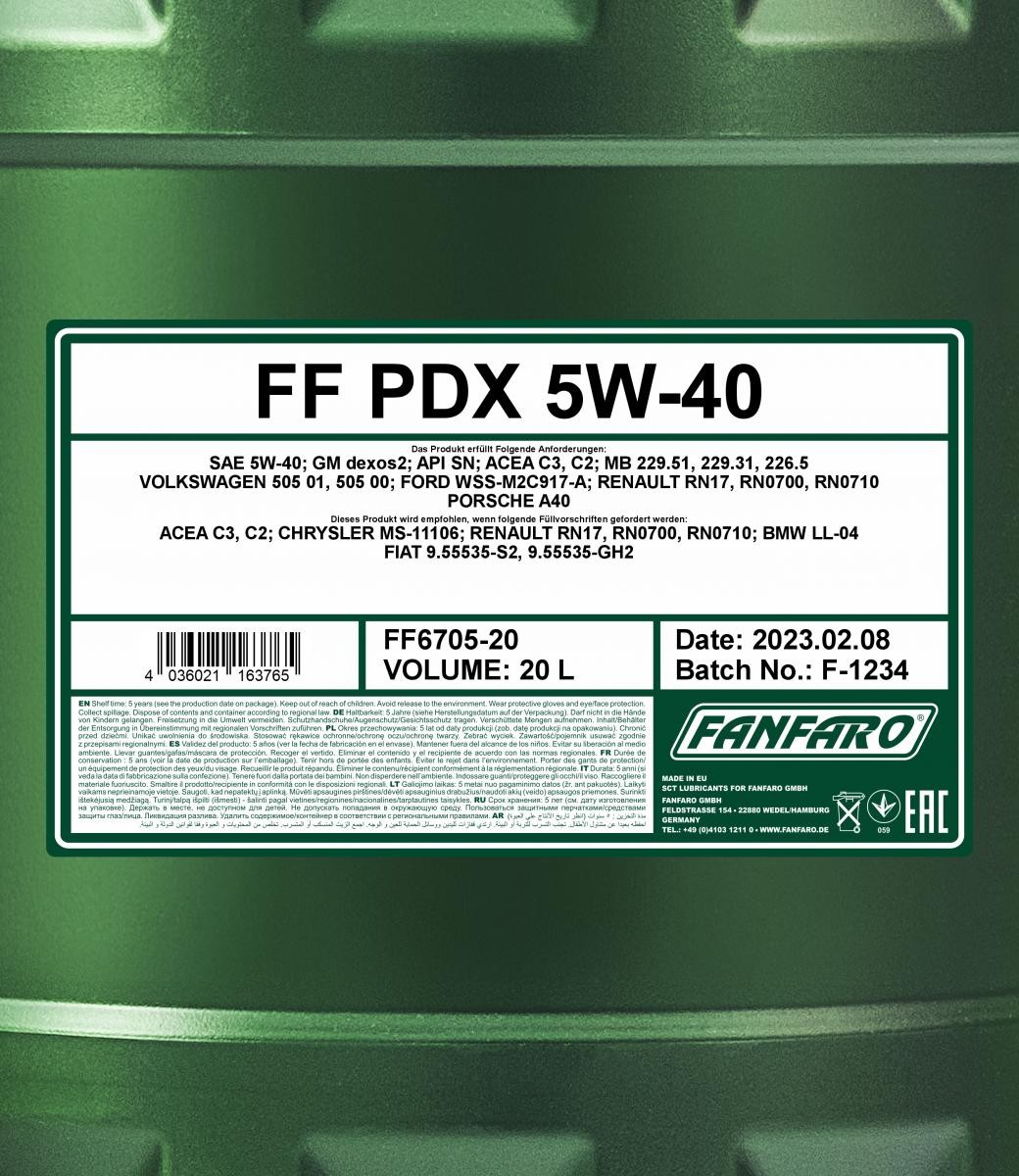 FANFARO Engine oil FF6705-20