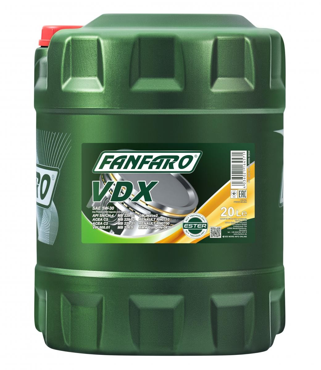 FF6707-20 FANFARO Oil MINI 5W-30, 20l, Synthetic Oil