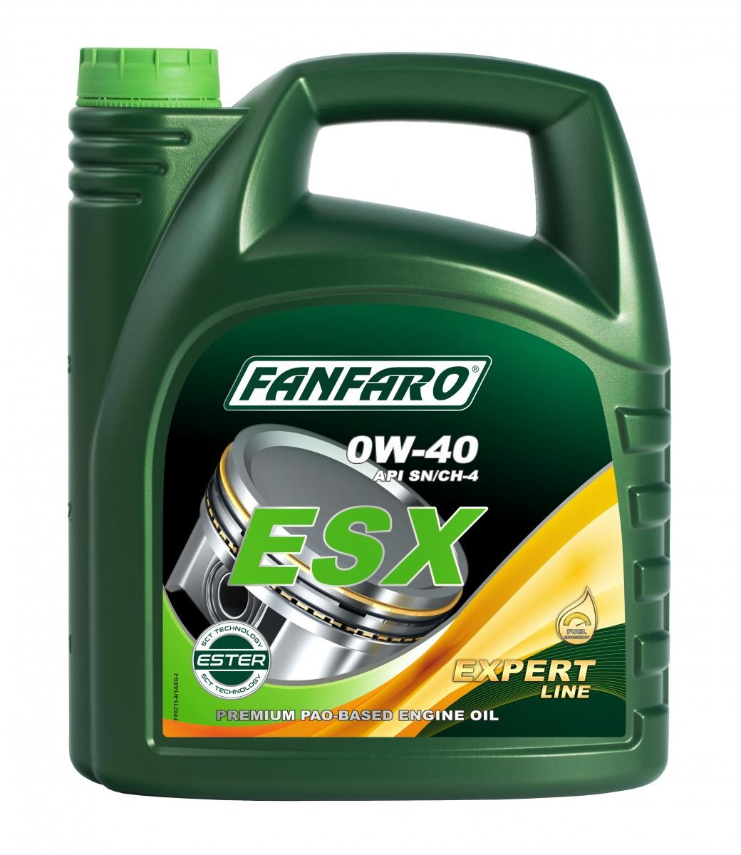 Aceite de motor para coche 0W-40 longlife gasolina - FF6711-4 FANFARO Expert Line, ESX