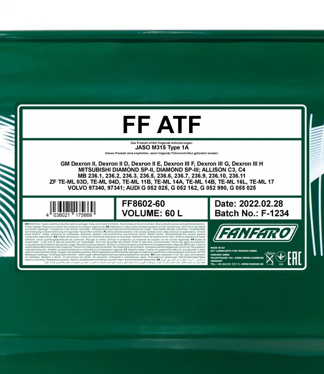 FANFARO Automatic transmission fluid FF8602-60