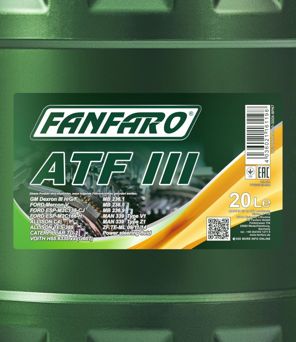 FANFARO Automatic transmission fluid FF8603-20