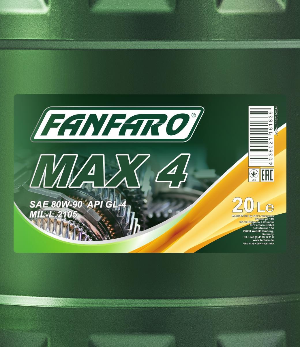 FANFARO Getriebeöl FF8701-20